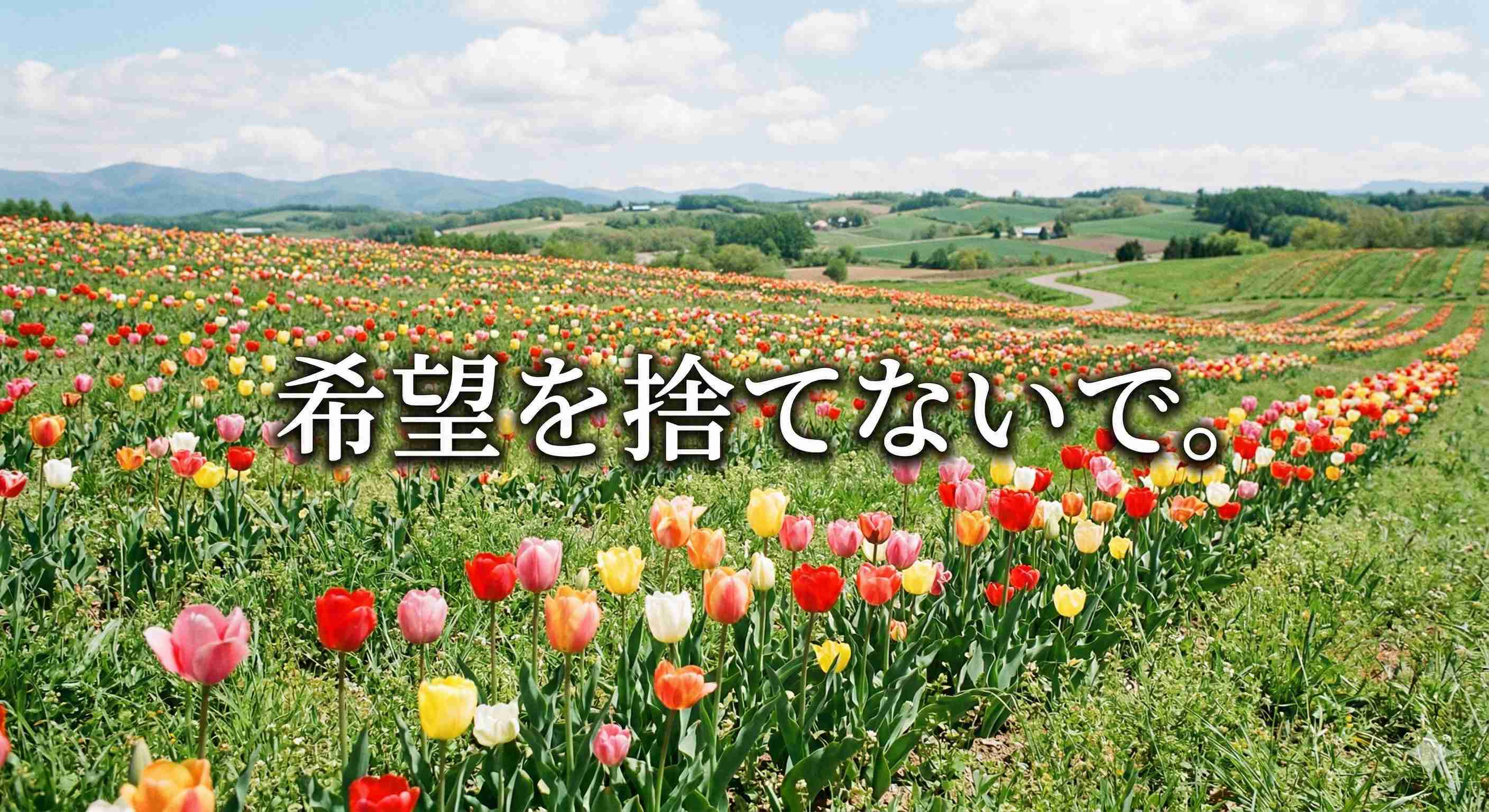 「希望を捨てないで。」